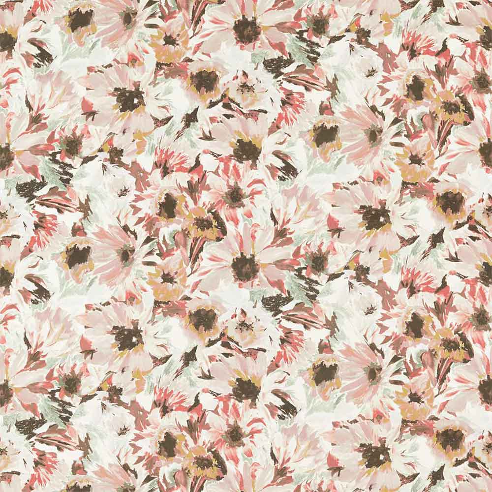 Helianthus Moonstone & Succulent & Bleached Coral Fabric