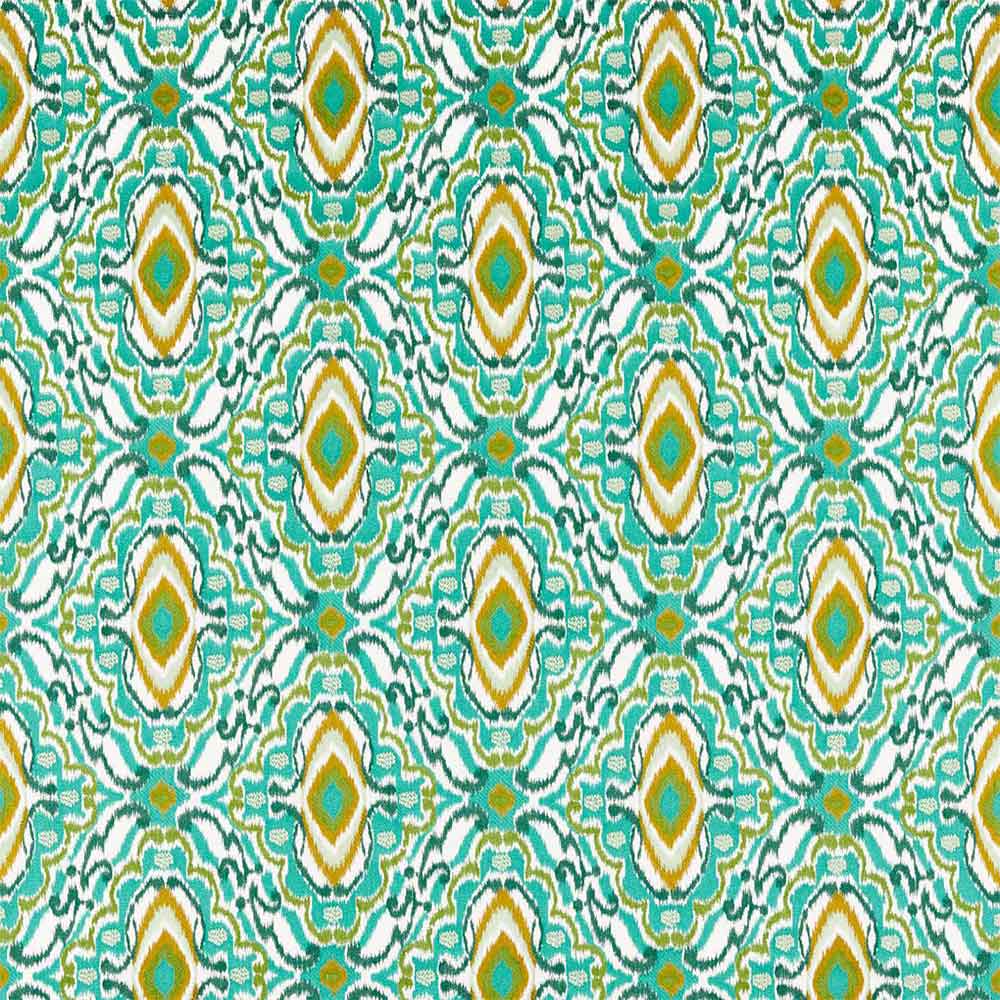 Ixora Emerald & Palm & Chartreuse Fabric