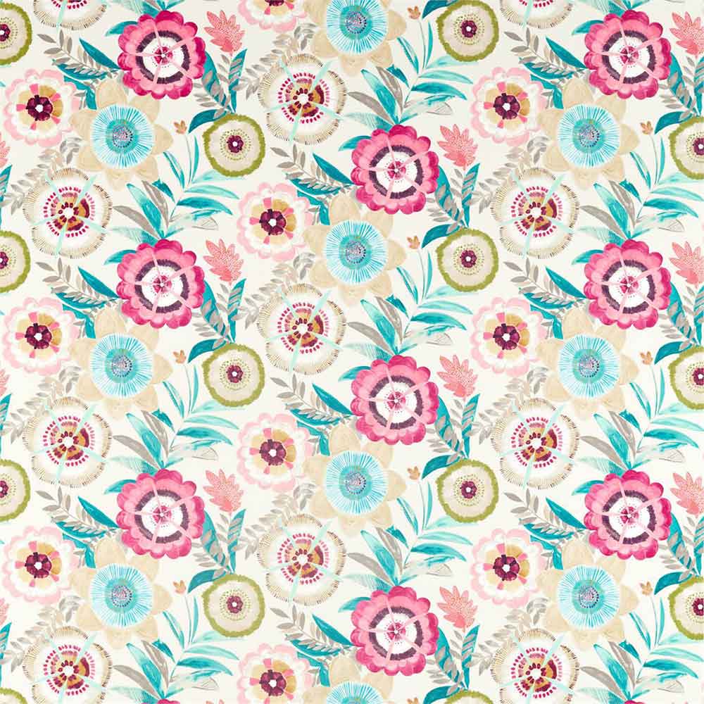 Komovi Azalea & Fern & Lagoon Fabric