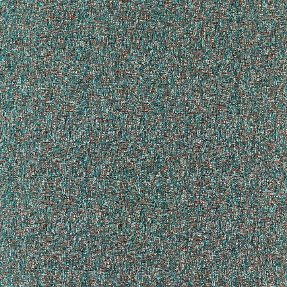 Nickel Teal & Rust Fabric