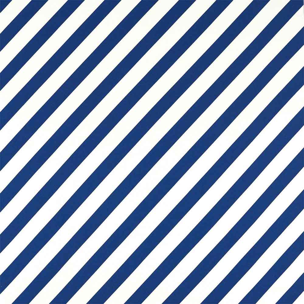 Paper Straw Stripe Lapis Fabric