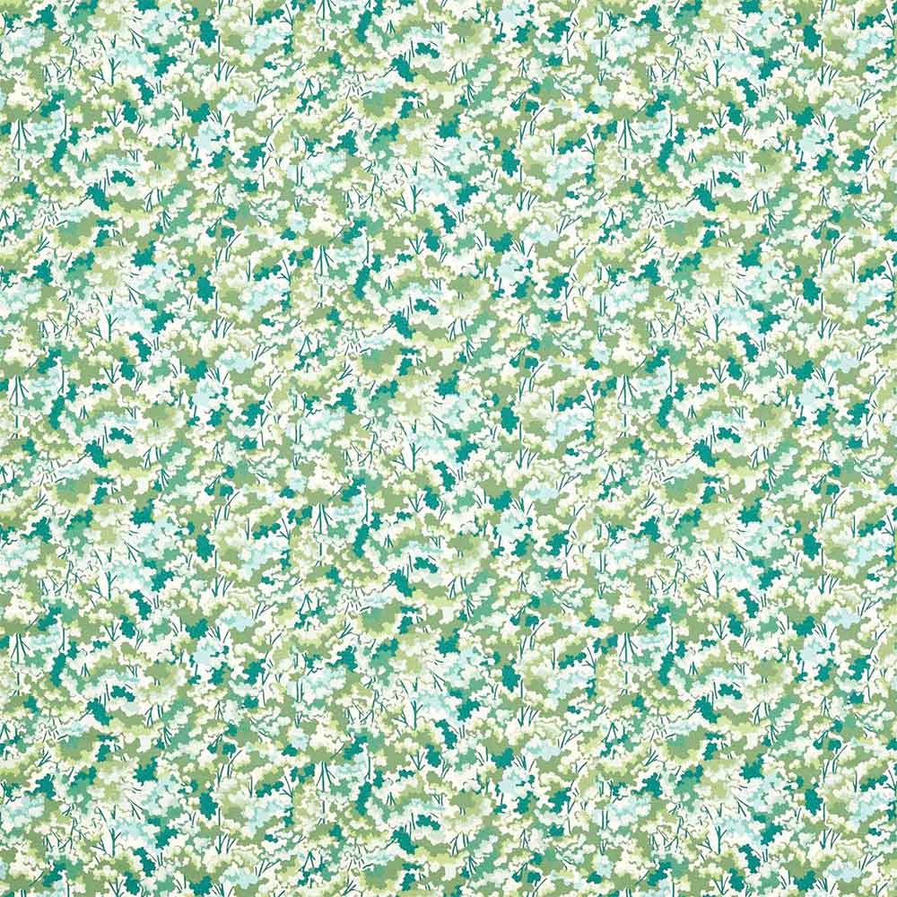 Tree Tops Forest & Kelly & Aqua Fabric