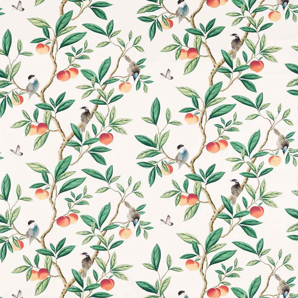 Ella Fig Blossom & Fig Leaf & Nectarine Fabric