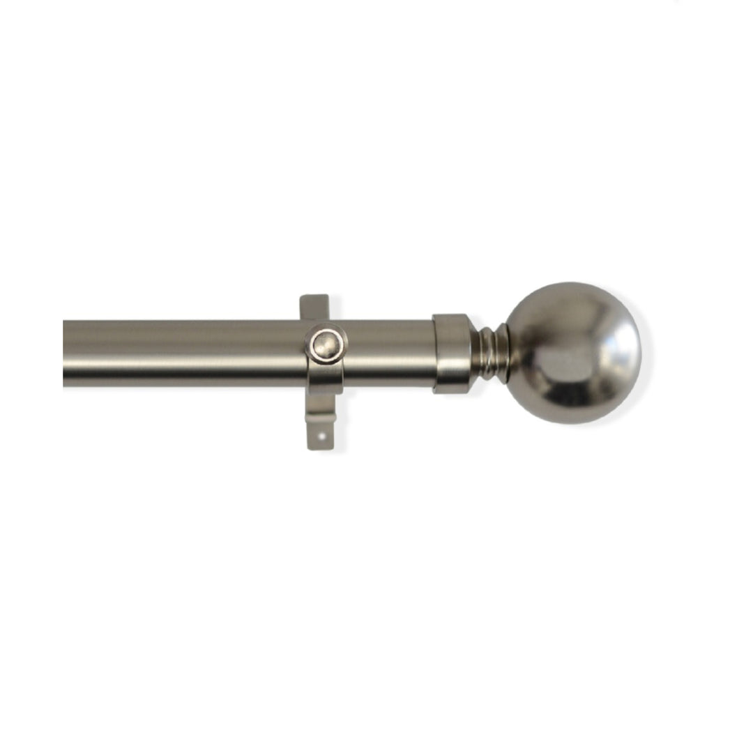 Laura Ashley 28mm Ball End Eyelet Pole in Matt Nickel