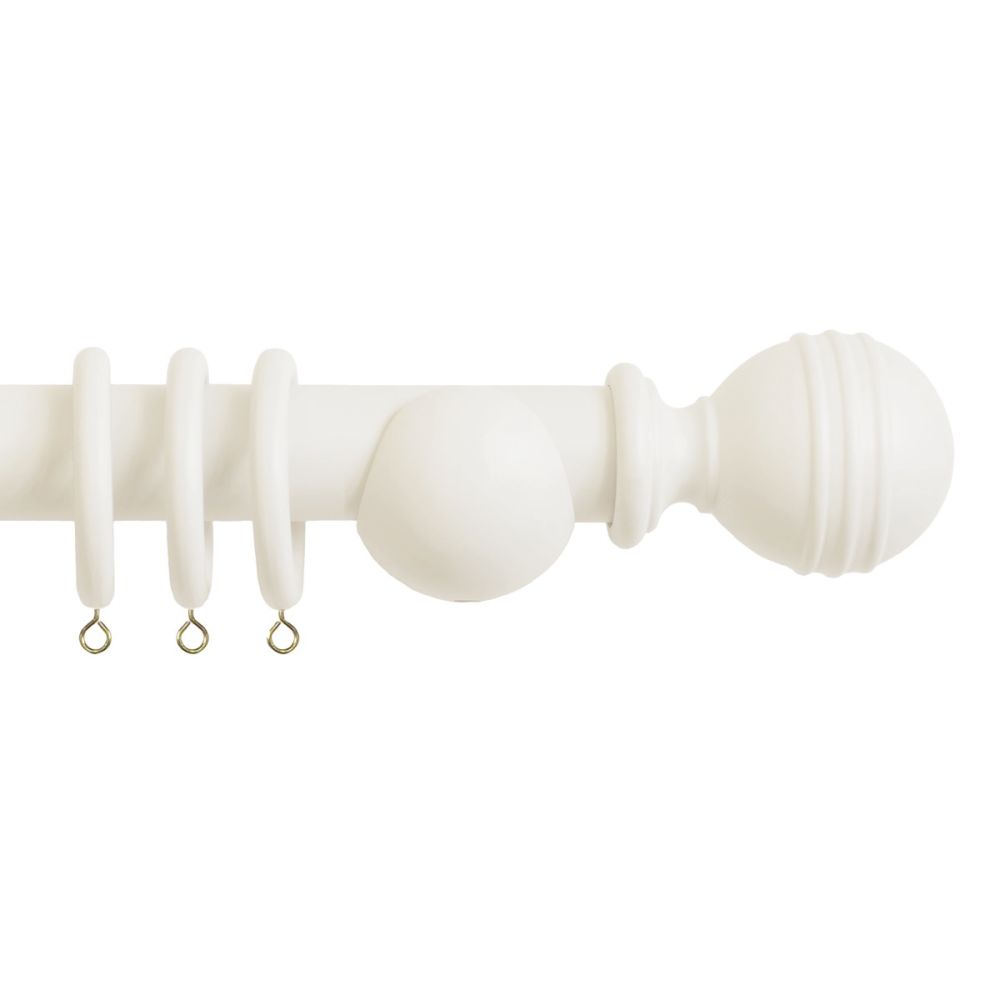Laura Ashley 35mm Ribbed Pole in Soft Natural