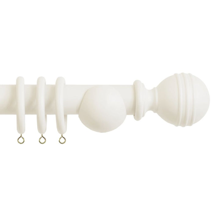 Laura Ashley 35mm Ribbed Pole in Soft Natural