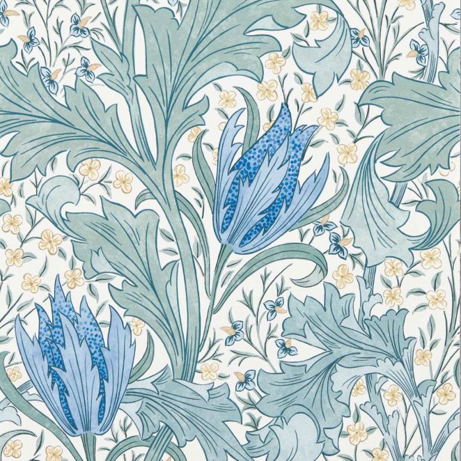 Lent Lily Cornflower Blue Wallpaper
