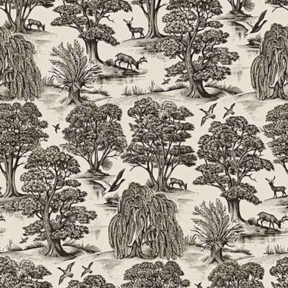 Deer Park Black Fabric