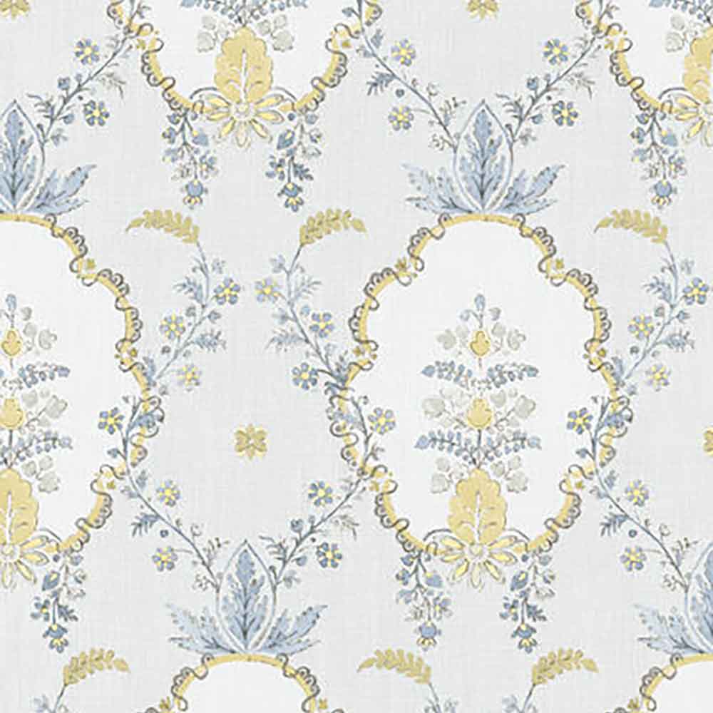 Vallance Blue Citrine Fabric