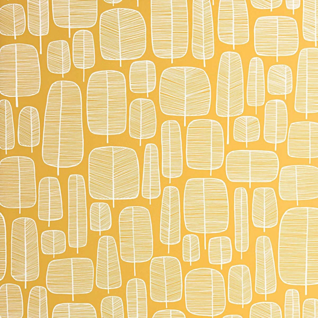 MissPrint Little Trees Wallpaper | Yellow | MISP1228