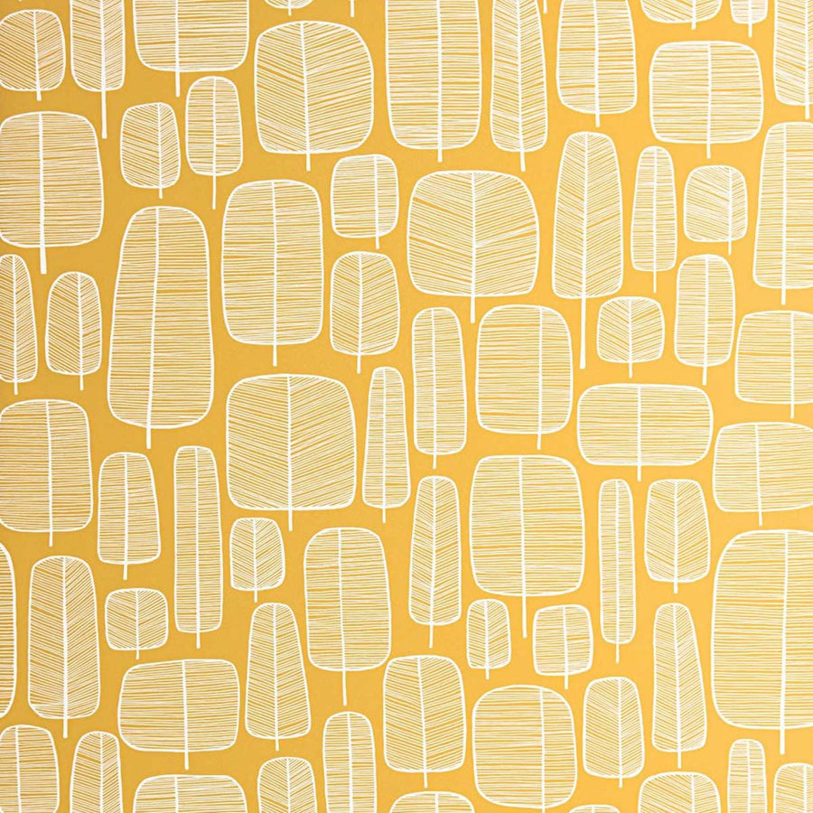 MissPrint Little Trees Wallpaper | Yellow | MISP1228