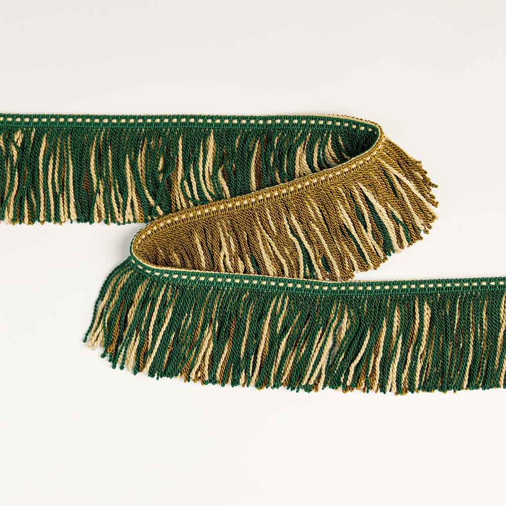 Louison Bronze & Emeraude Passementerie