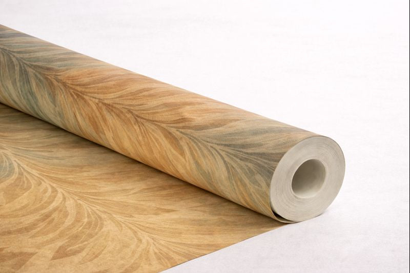 Multi-coloured wallpaper roll showing tonal variation and texture