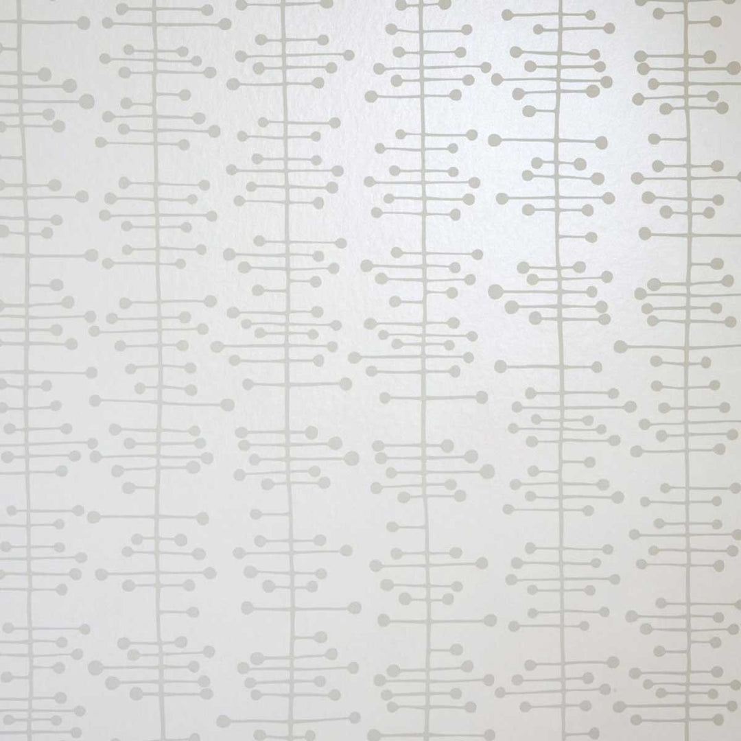 MissPrint Muscat Small Wallpaper | Soft-White With Grey | MISP1001