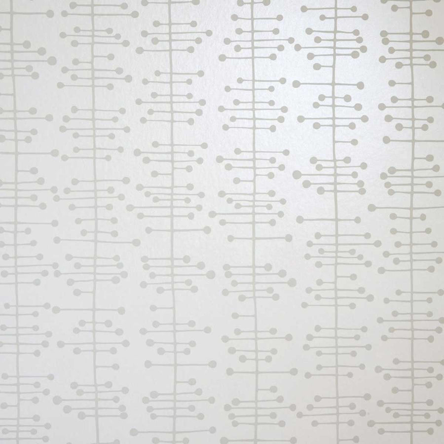 MissPrint Muscat Small Wallpaper | Soft-White With Grey | MISP1001