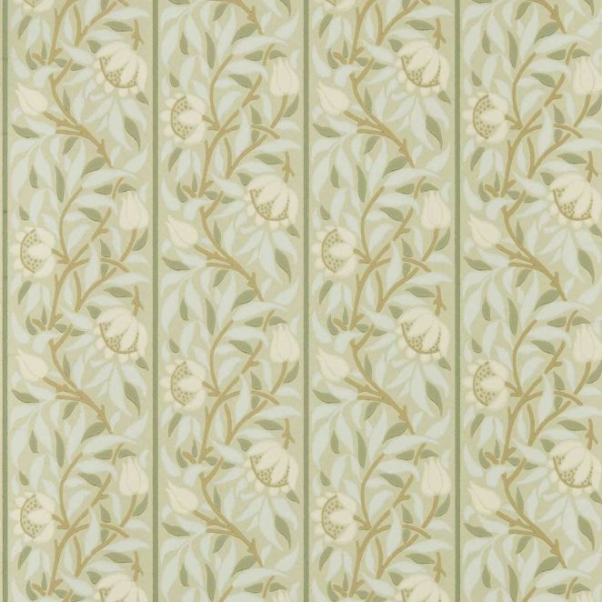 Peony Trellis Sage Wallpaper