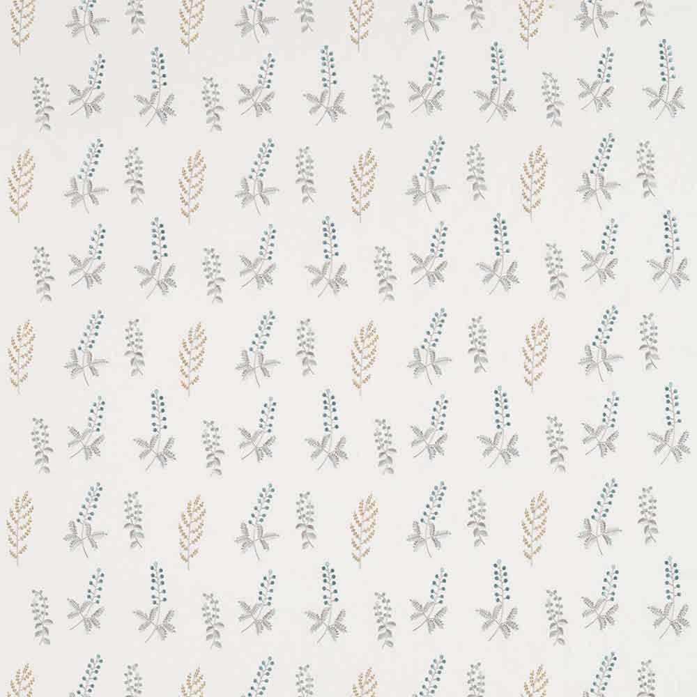 Bilberry Dijon & Teal Fabric