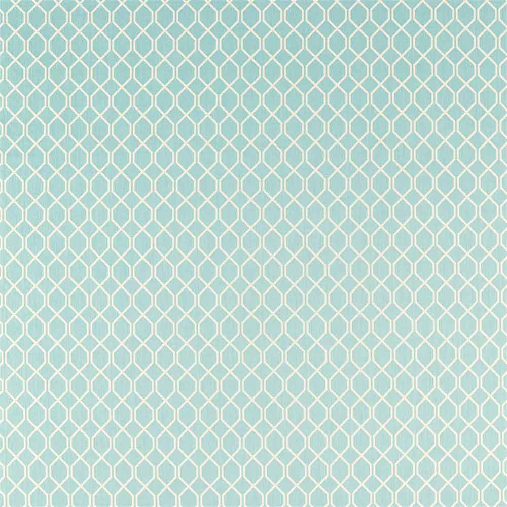 Botanic Trellis Blue Clay Fabric