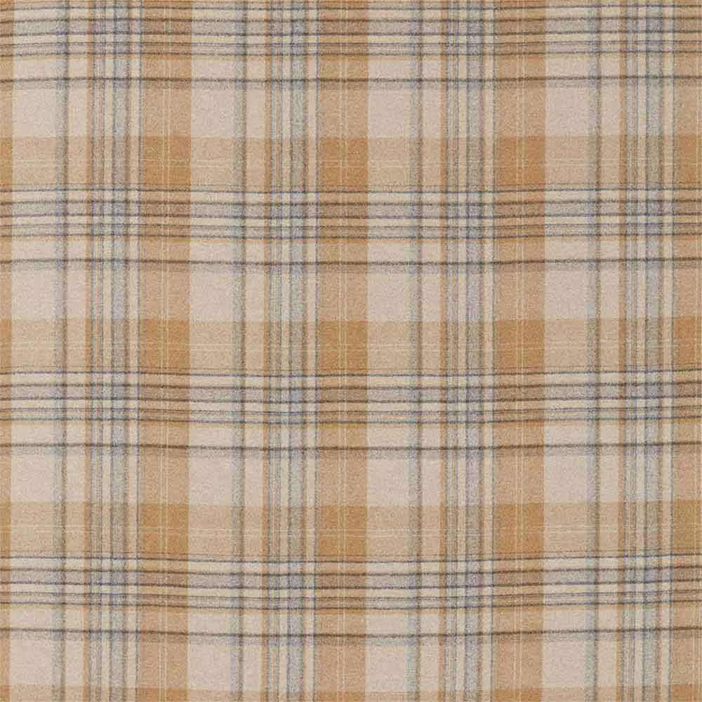 Bryndle Check Honey & Grey Fabric