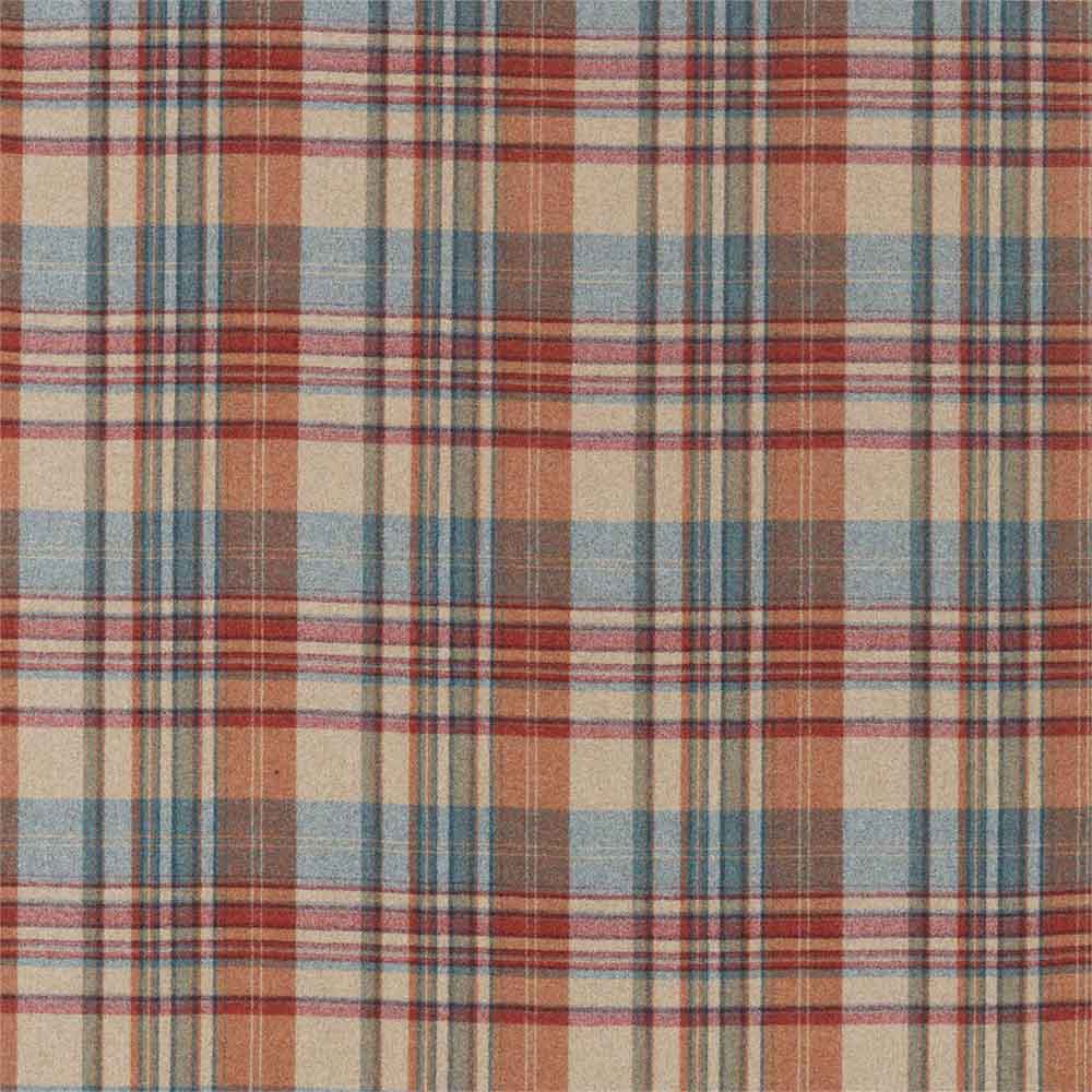 Bryndle Check Russet & Amber Fabric