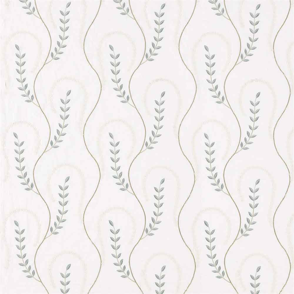 Chamomile Trail Teal & Green Fabric