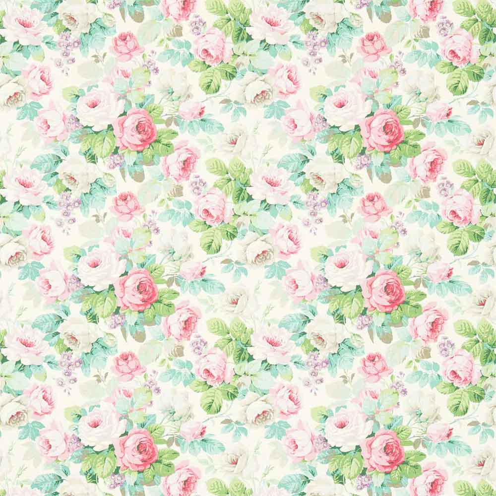 Chelsea Pink & Celadon Fabric