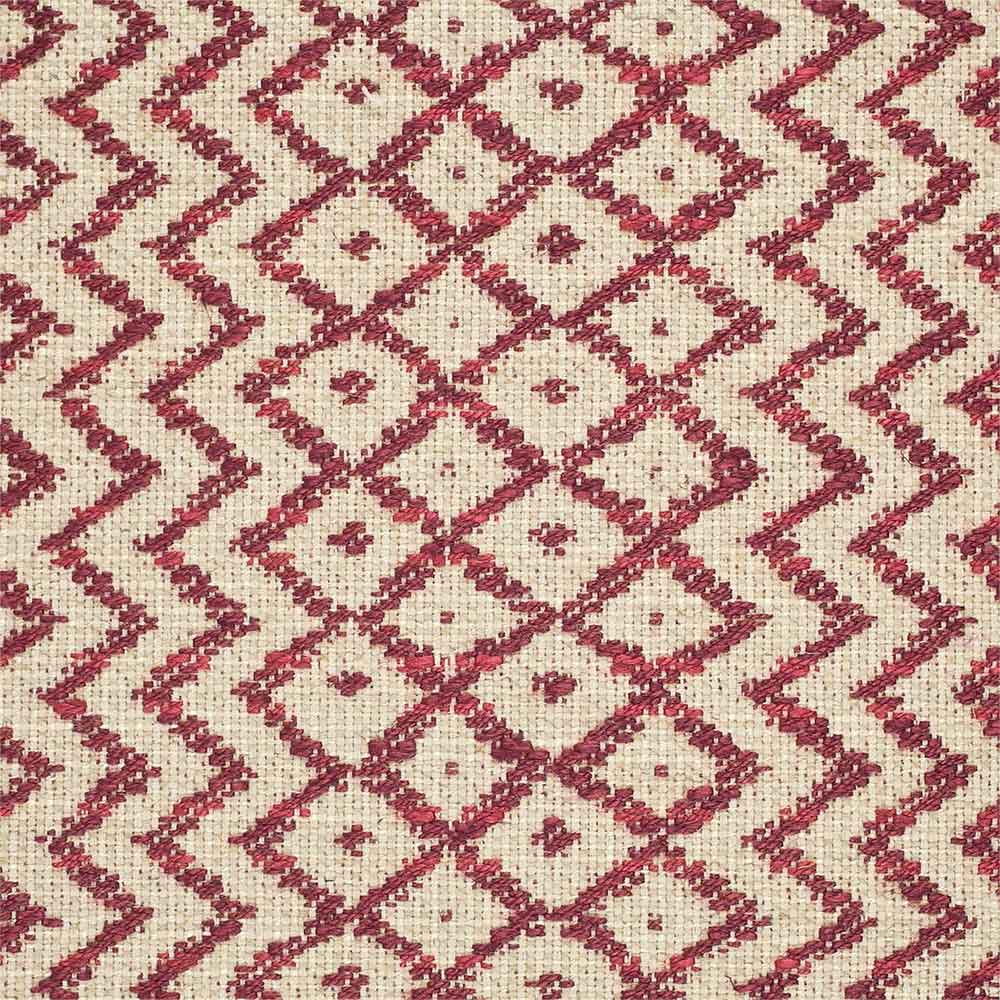 Cheslyn Claret & Cream Fabric