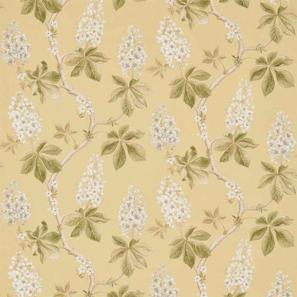 Chestnut Tree Lemon & Lettuce Fabric