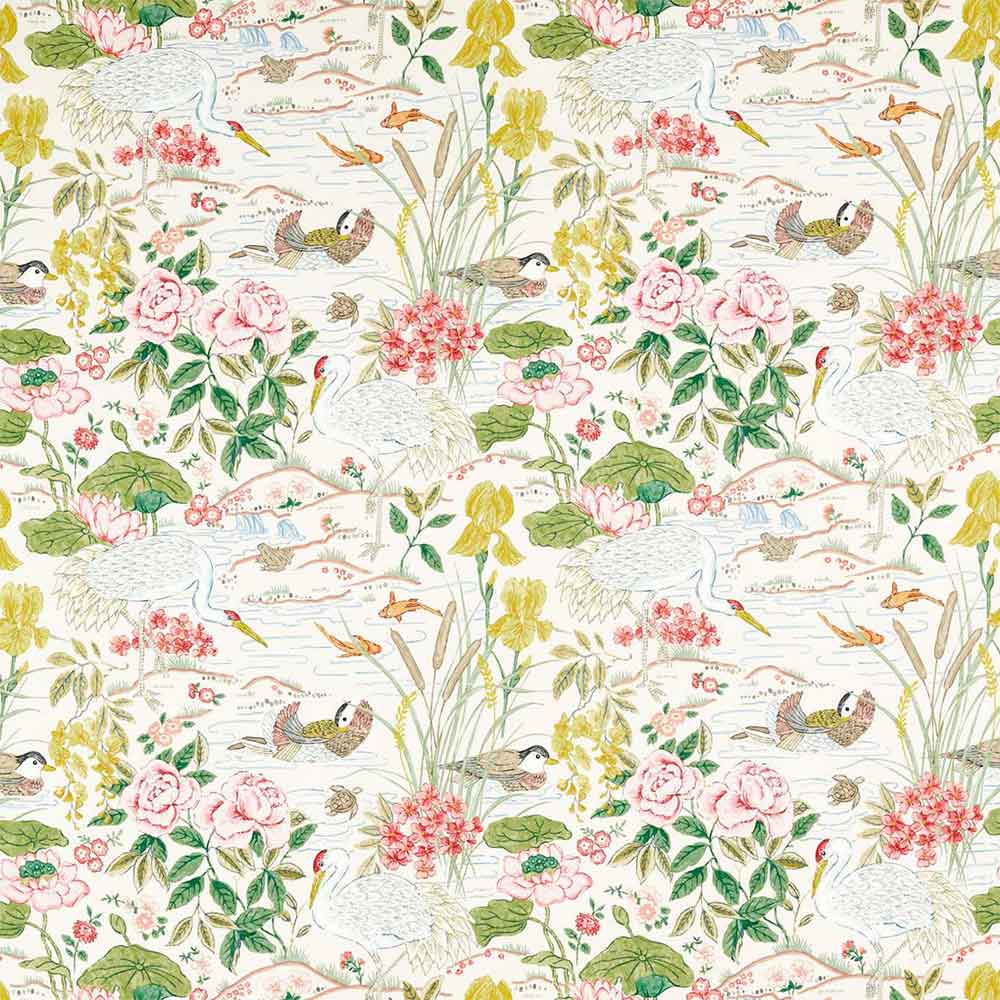 Crane & Frog Lotus Pink & Gosling Fabric