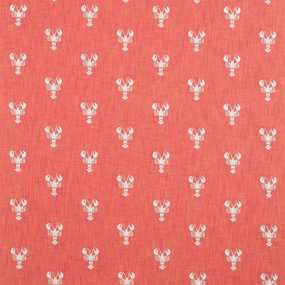 Cromer Embroidery Coral Fabric