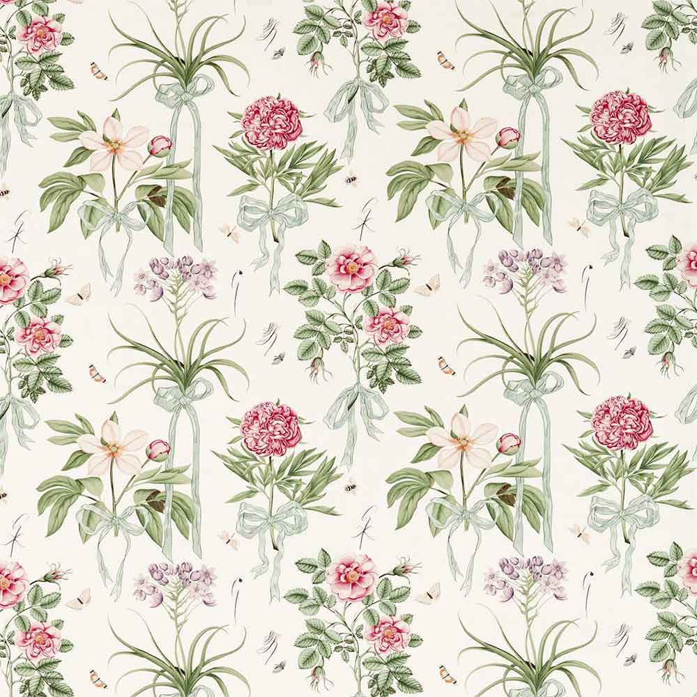 Cupids Beau Parchment & Madder Fabric