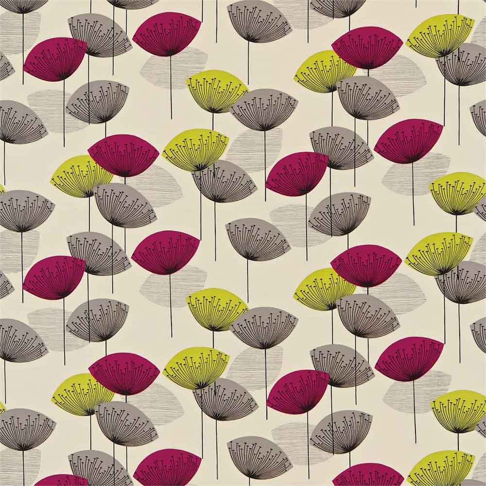 Dandelion Clocks Blackcurrant Fabric