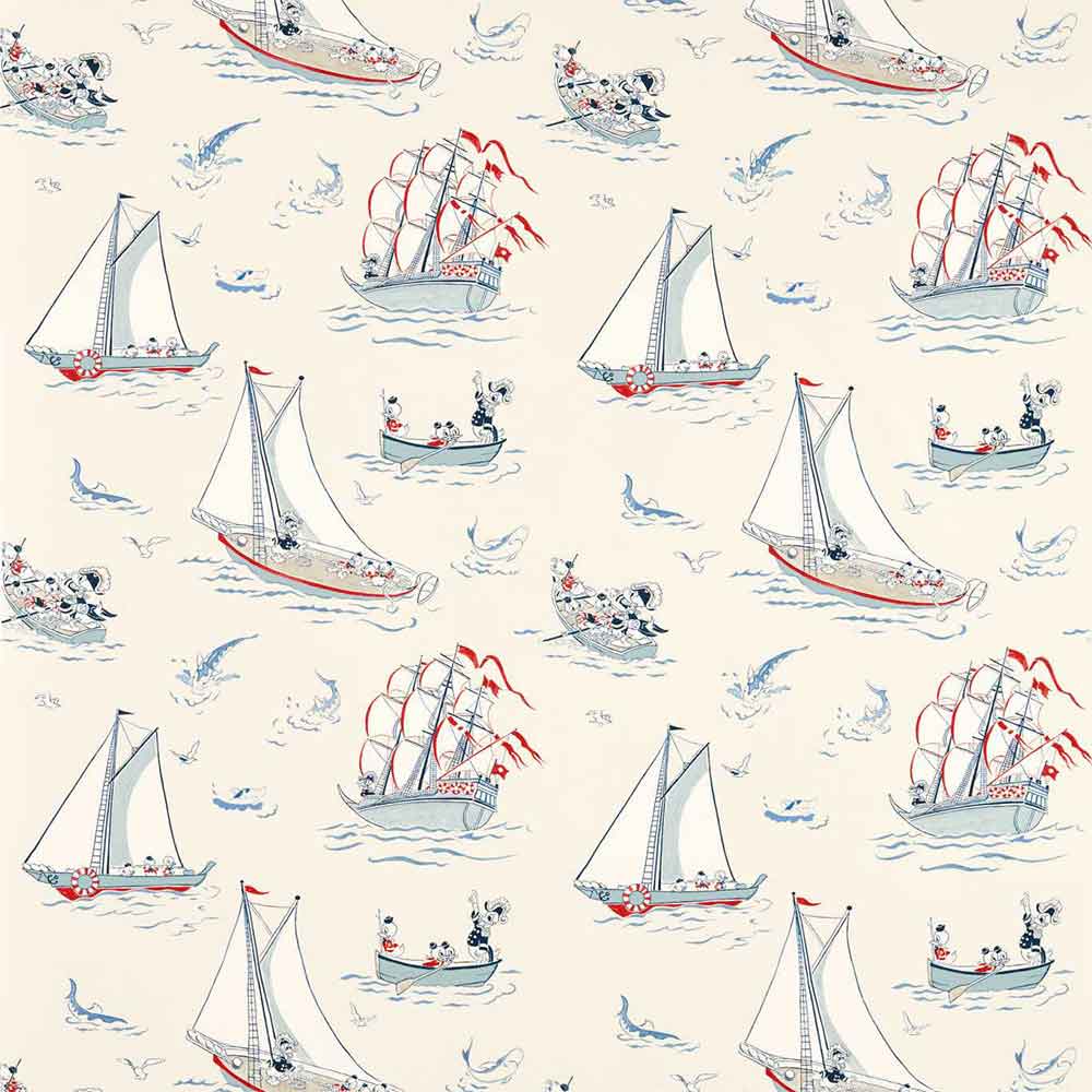 Donald Nautical Sea Salt Fabric