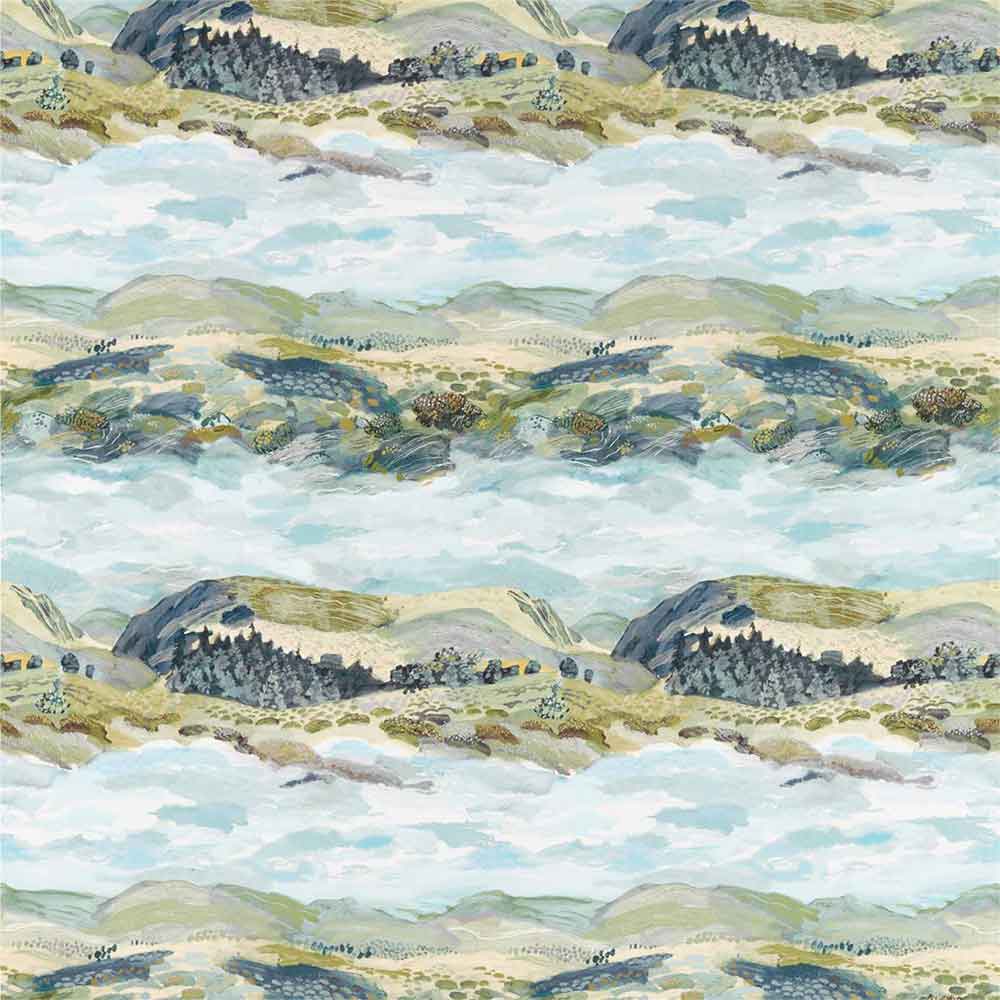 Elysian Whitstable Blue Fabric