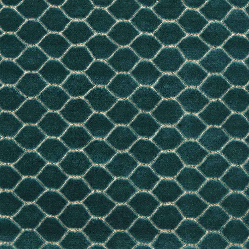 Faraday Velvet Malachite Fabric