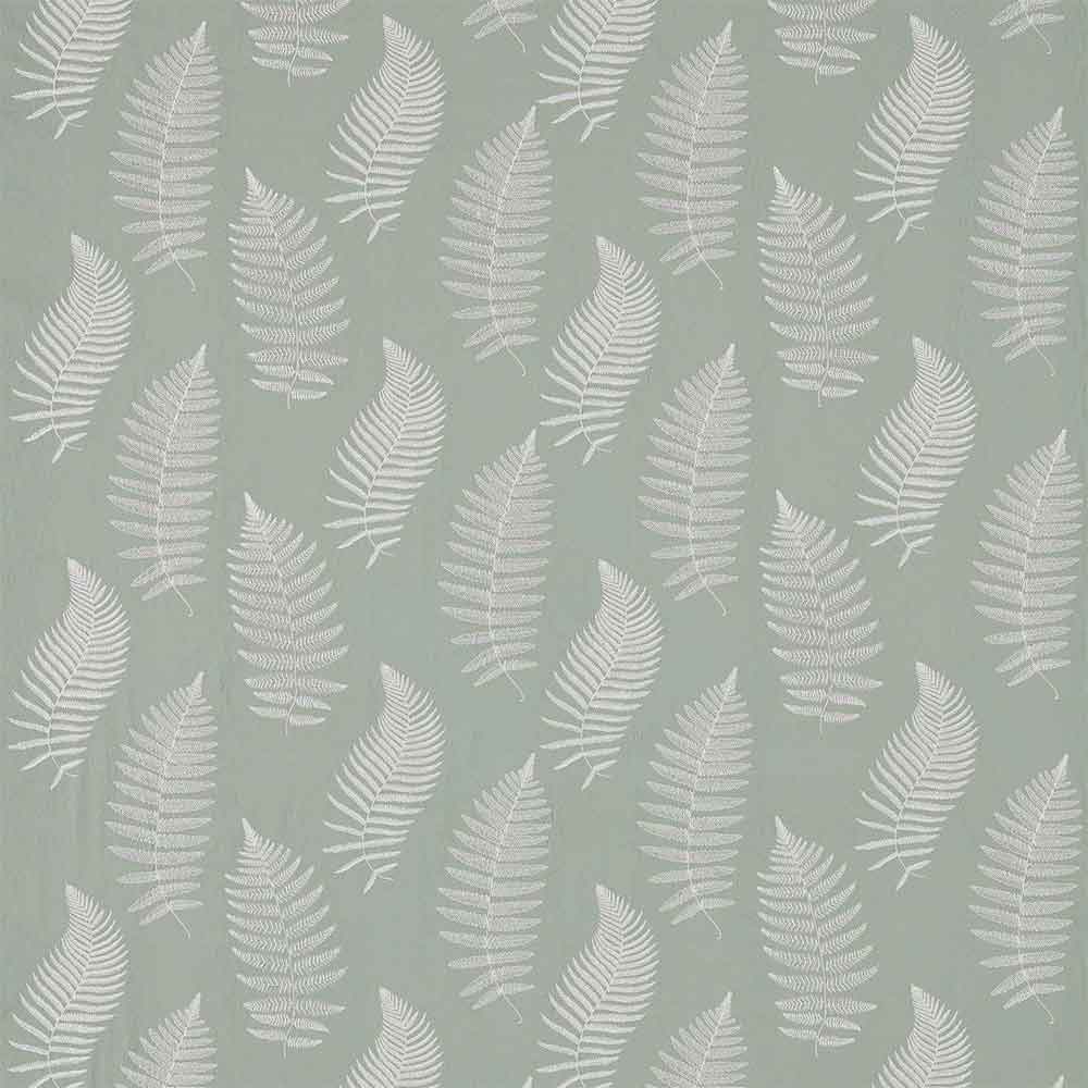 Fern Embroidery Mist Fabric