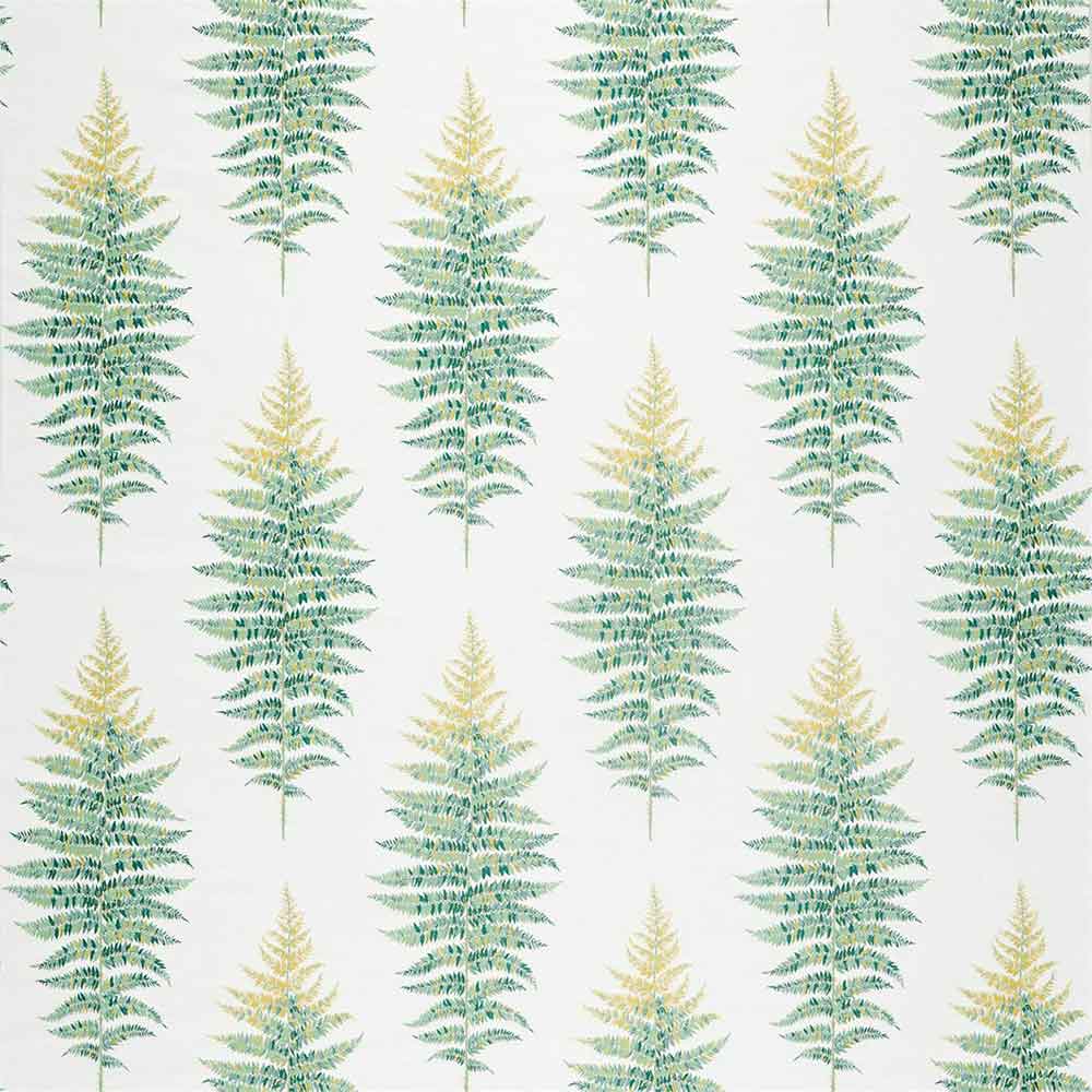 Fernery Weave Botanical Green Fabric