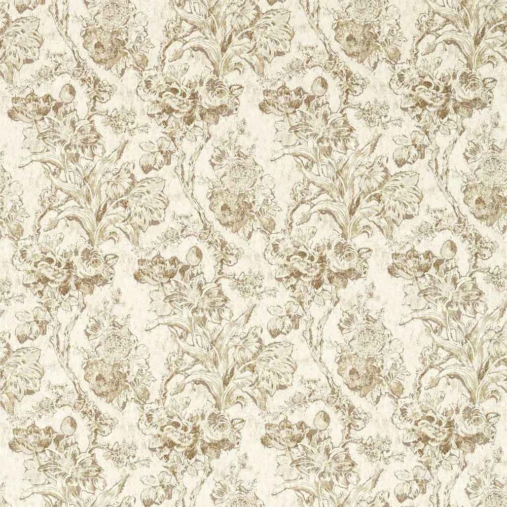 Fringed Tulip Toile Jute Fabric