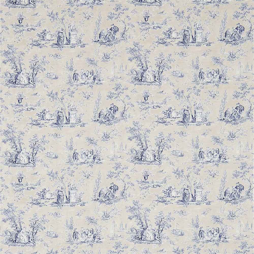 Josette Indigo & Taupe Fabric