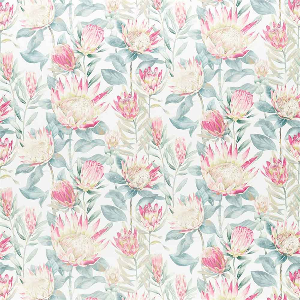 King Protea Orchid & Grey Fabric