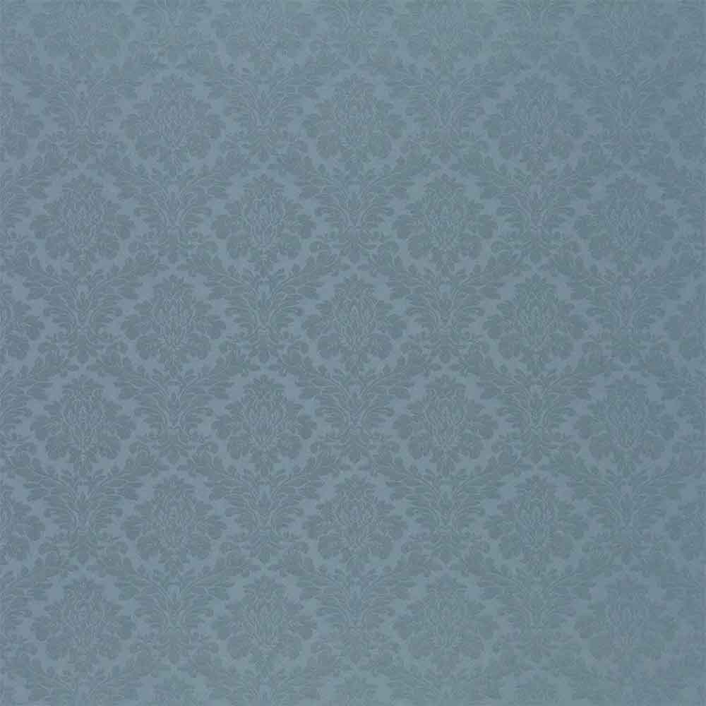 Lymington Damask Mid Blue Fabric