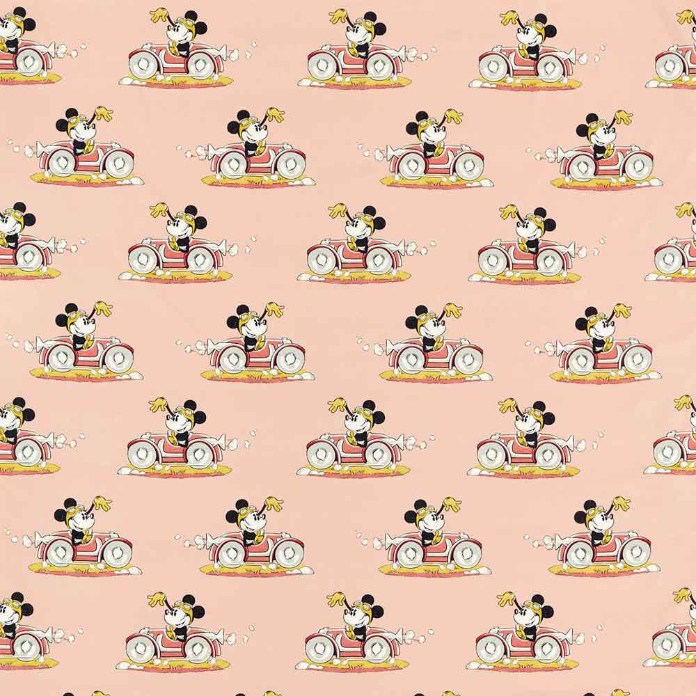 Minnie On the Move Candy Floss Fabric