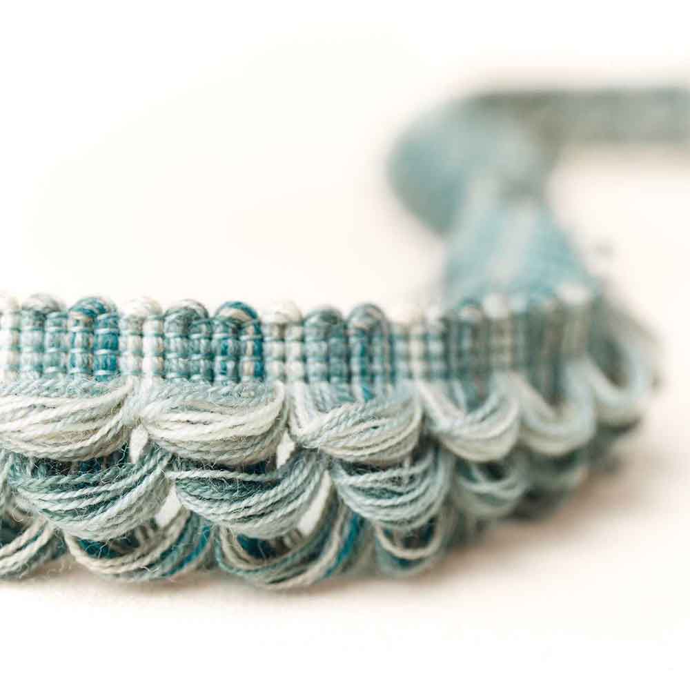 Nunwick Triple Loop Blue Clay Passementerie