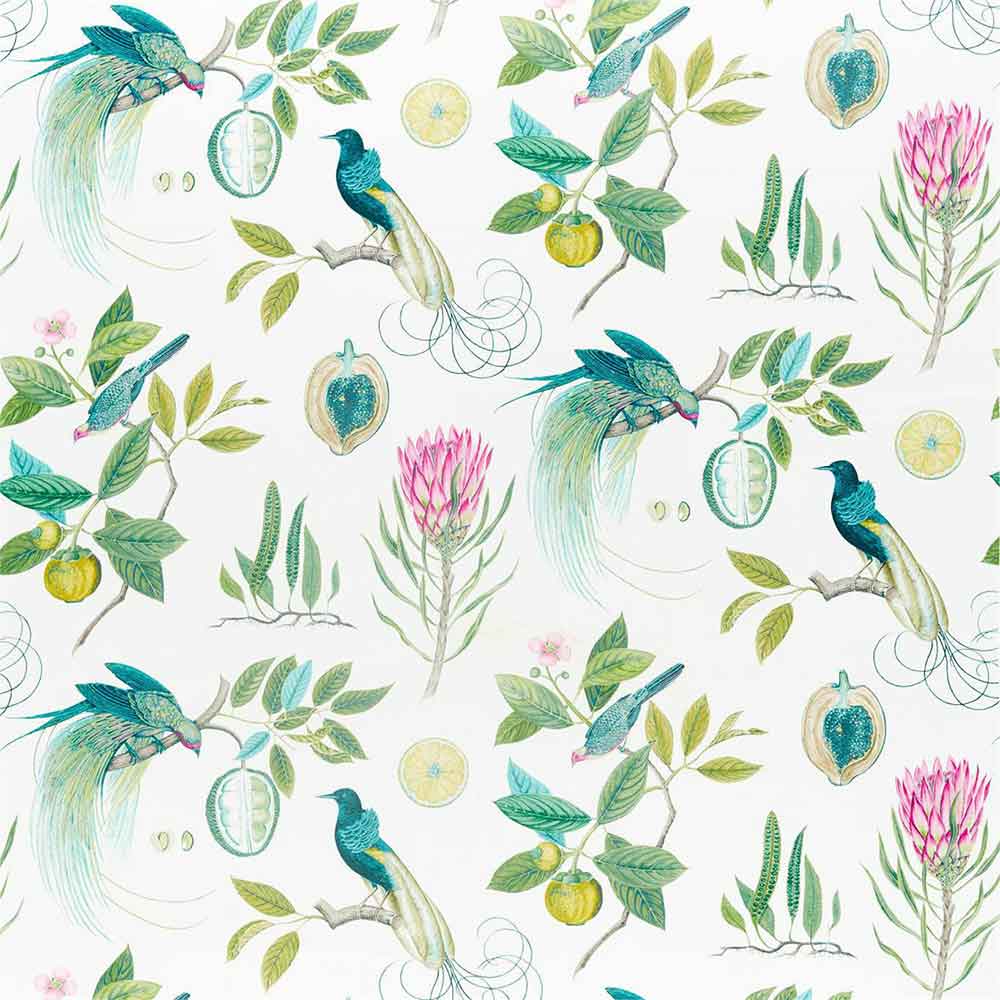 Paradesia Botanical Green Fabric