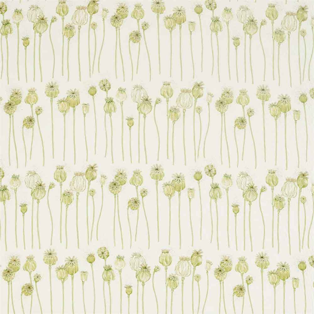 Poppy Pods Olive & Almond Fabric