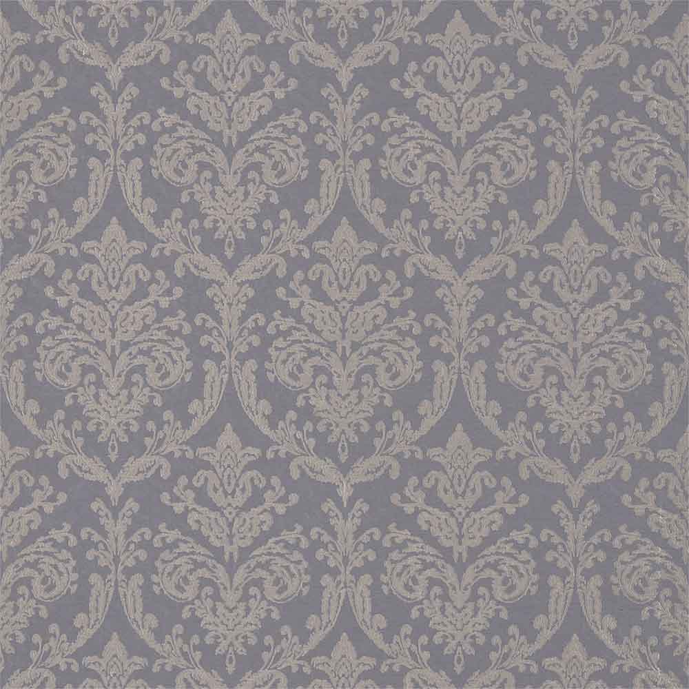 Riverside Damask Pewter Fabric