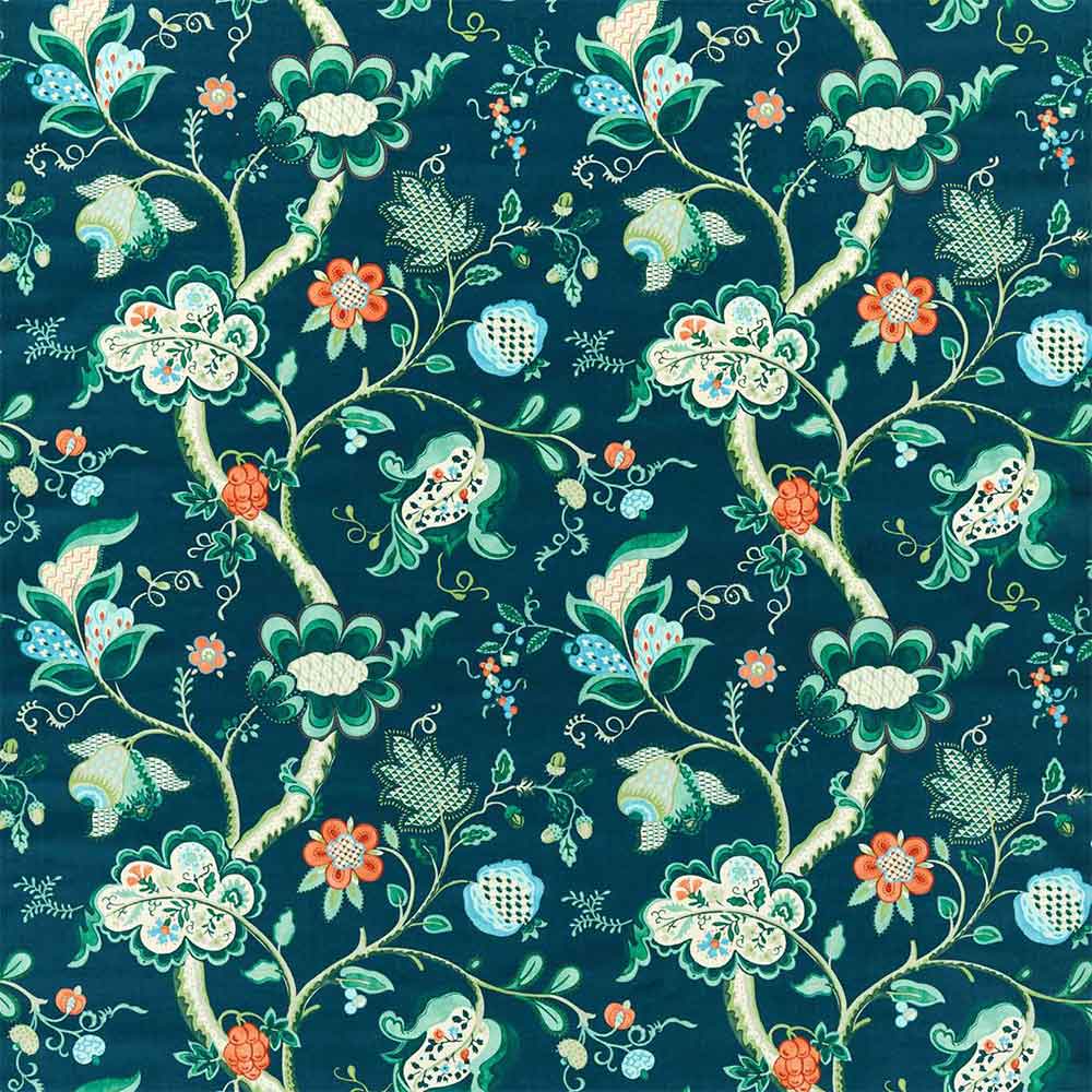 Roslyn Eucalyptus & Rowan Berry Fabric