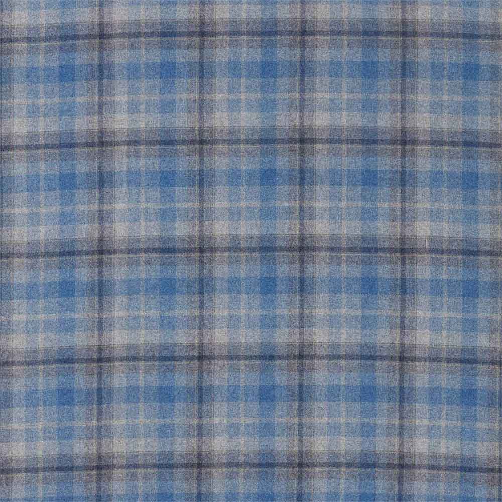 Samphrey Check Indigo & China Fabric