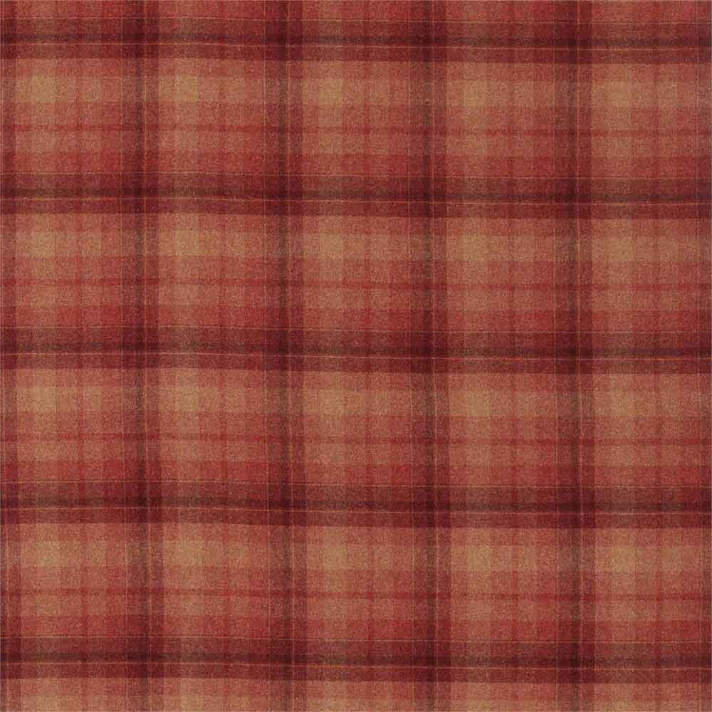 Samphrey Check Russet Fabric