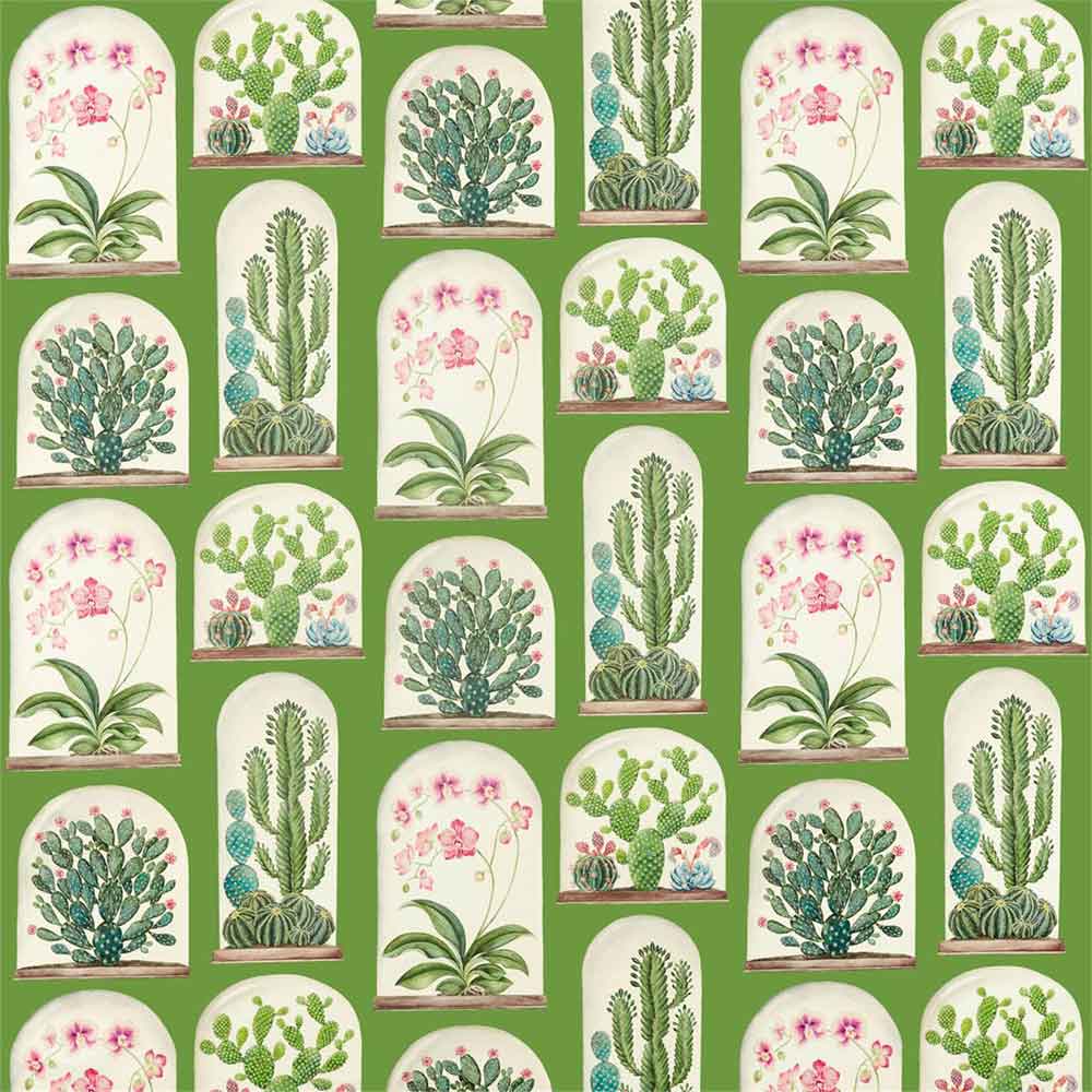 Terrariums Botanical Green Fabric